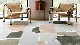 Boulder by The Rug Company - image of the rug in the room